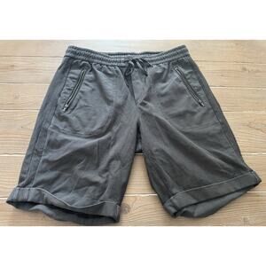 Athleta Farallon Bermuda Shorts Women's Size 8 Gray Athletic Drawstring Pockets